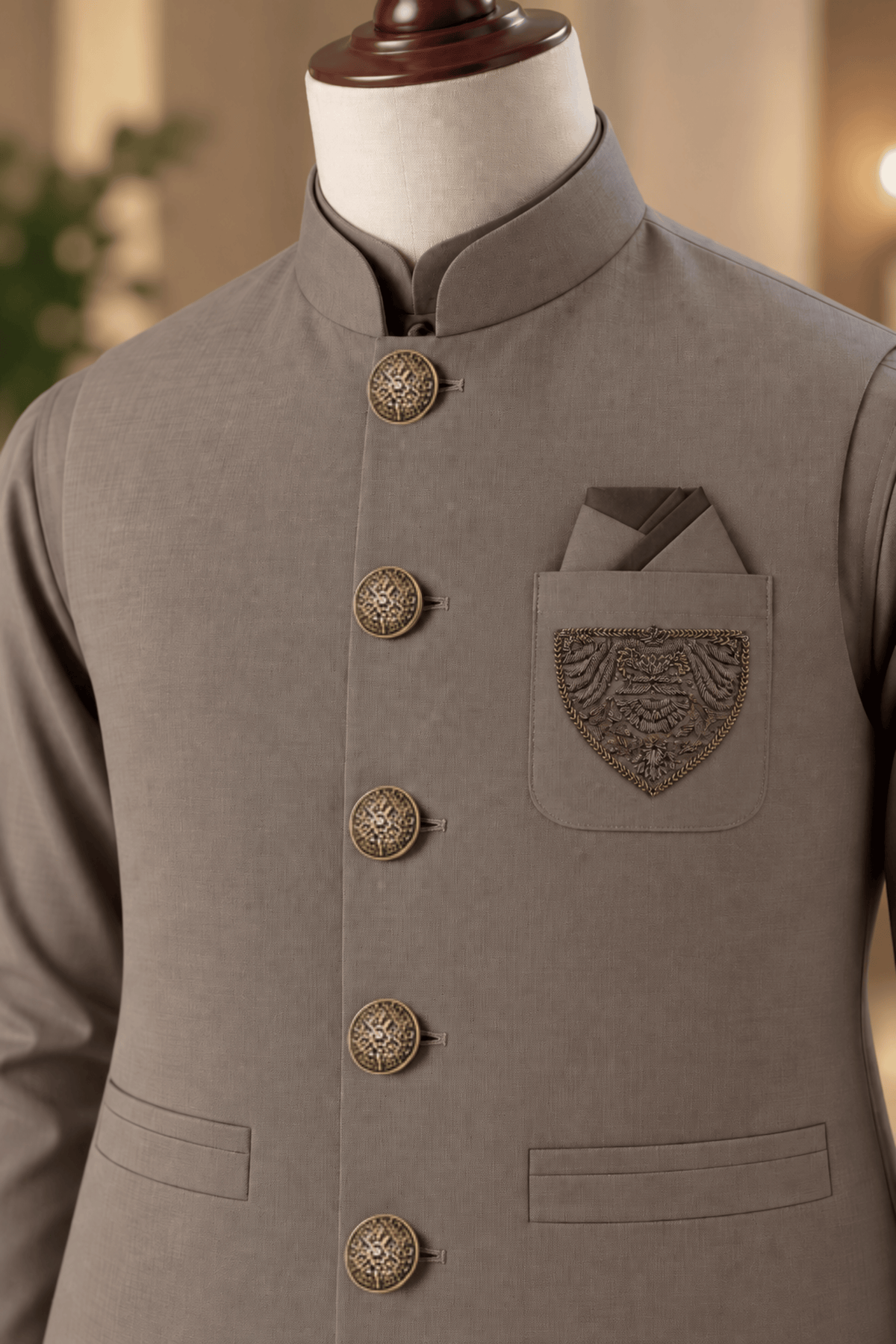 CM-1342 SUIT + WAISTCOAT
