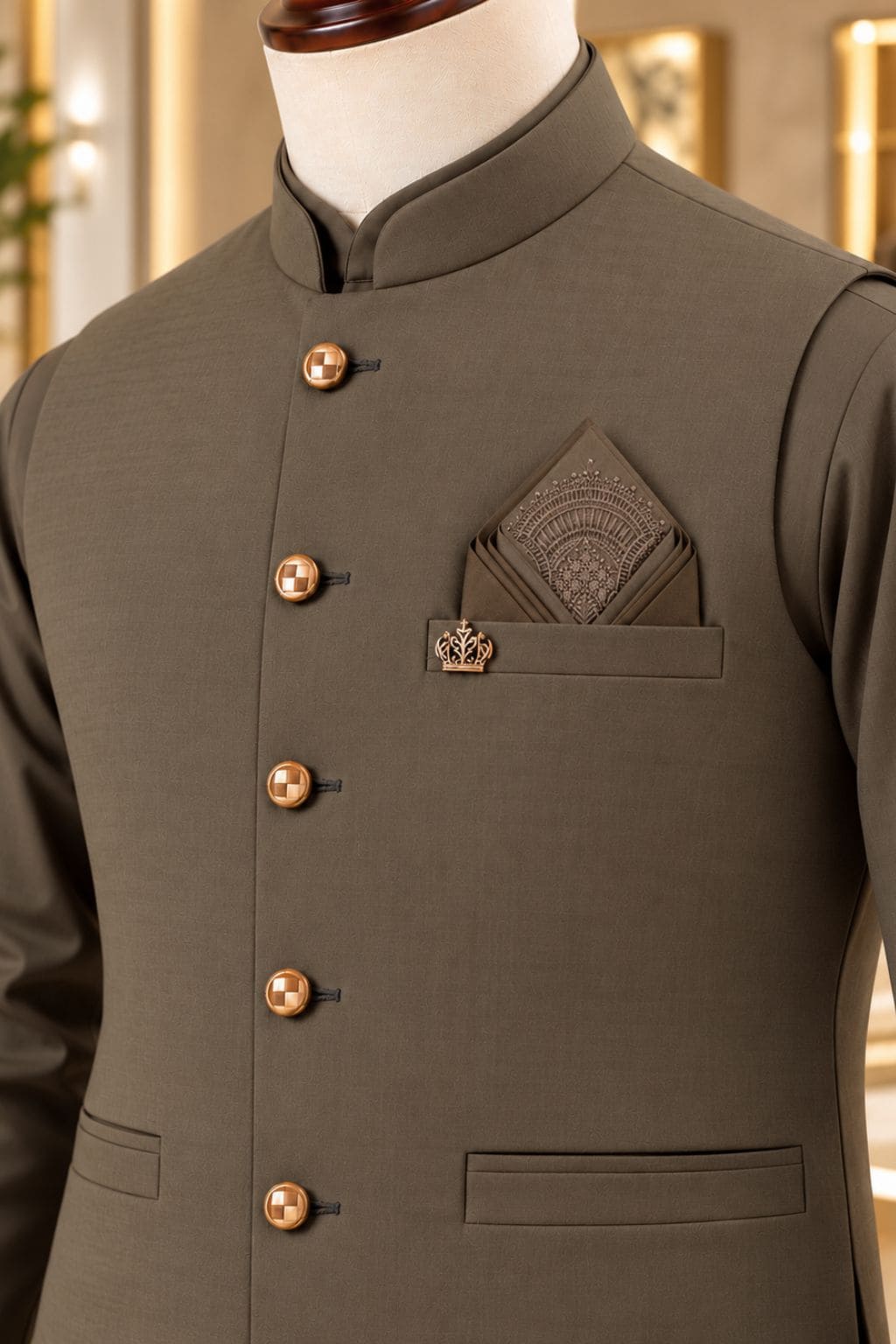 CM-1343 SUIT + WAISTCOAT