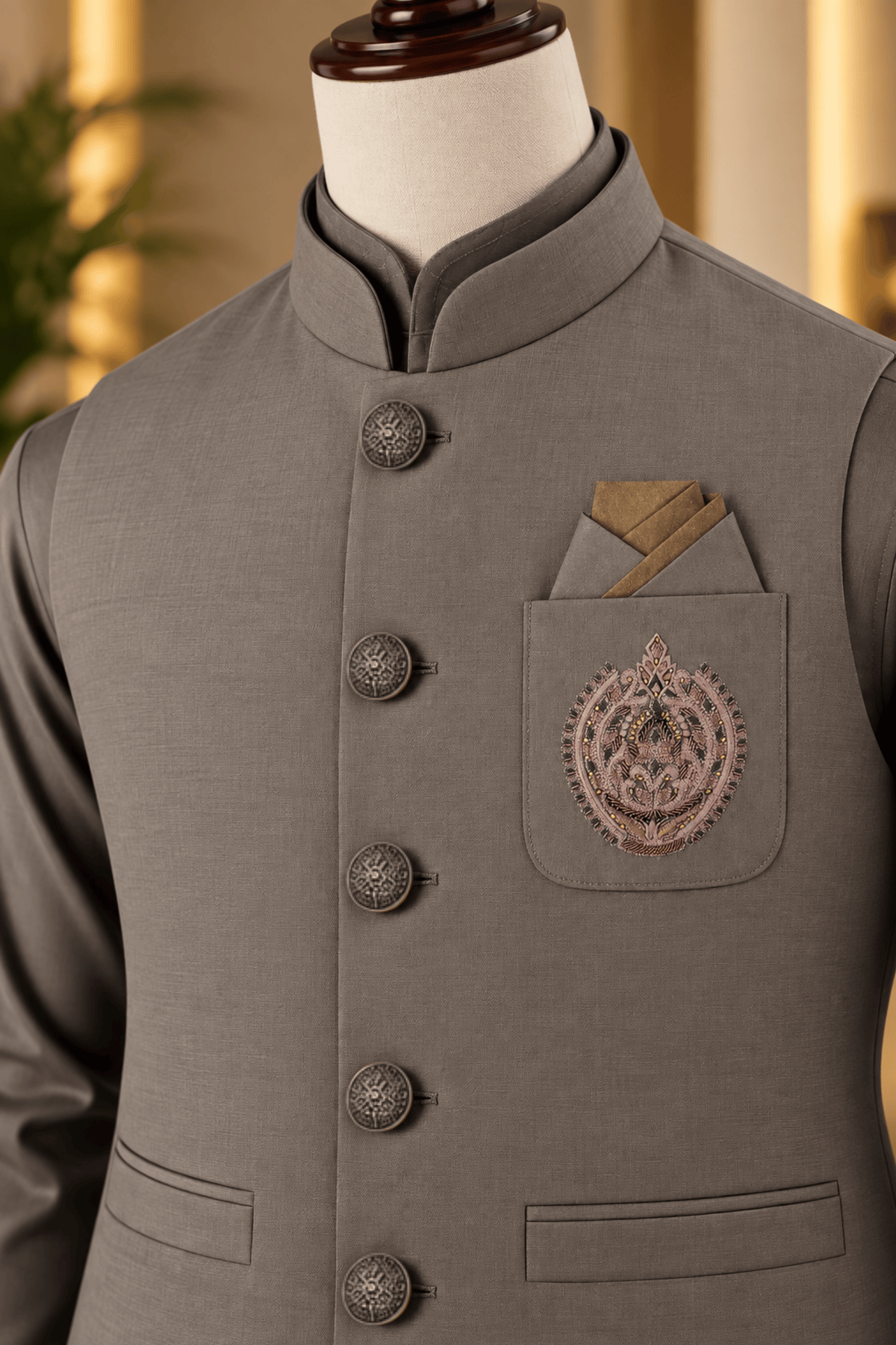 CM-1342 SUIT + WAISTCOAT