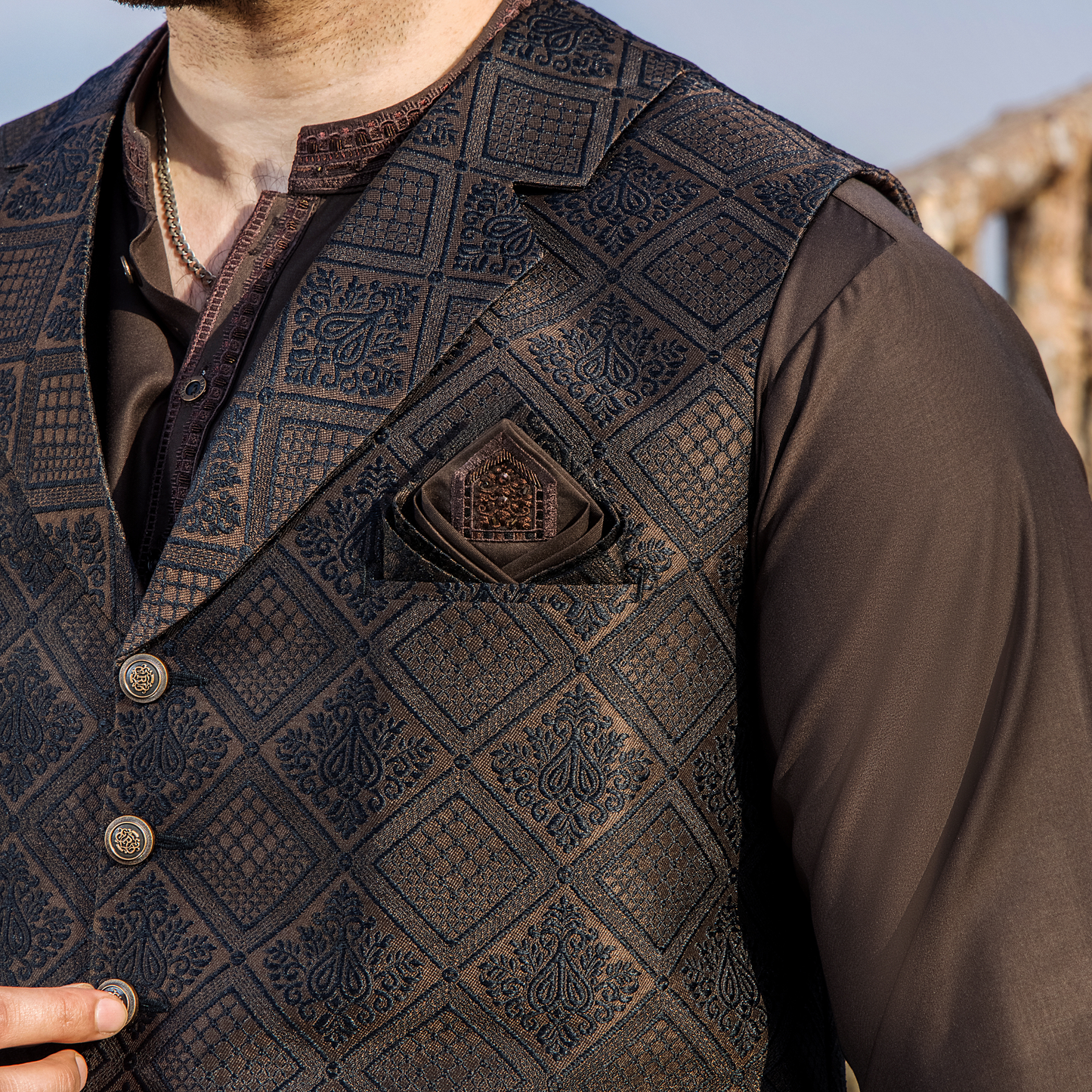 CM-1312 SUIT + WAISTCOAT