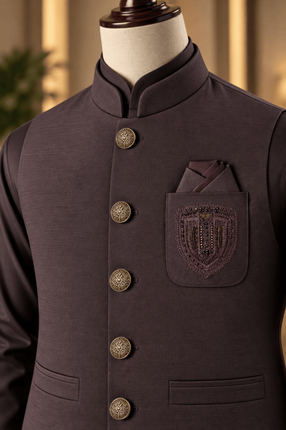 CM-1342  SUIT + WAISTCOAT