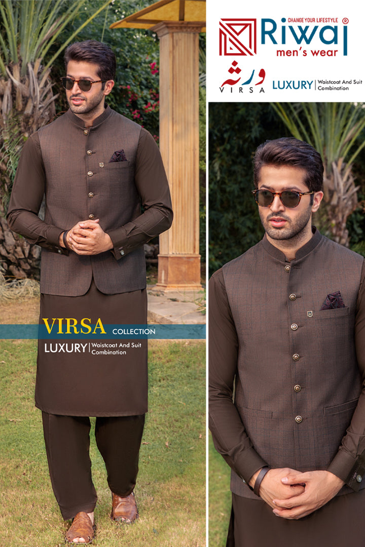 Virsa - Luxury Waistcoat And Suit Combination