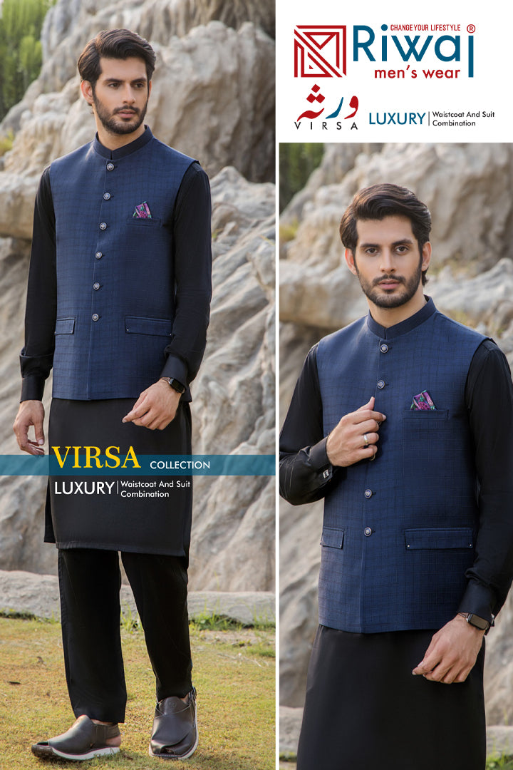 Virsa - Luxury Waistcoat And Suit Combination