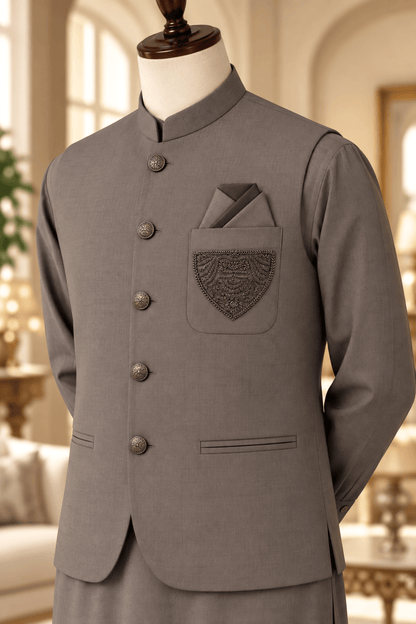 CM-1342  SUIT + WAISTCOAT