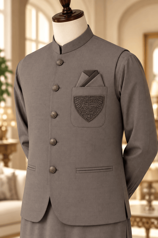 CM-1342  SUIT + WAISTCOAT