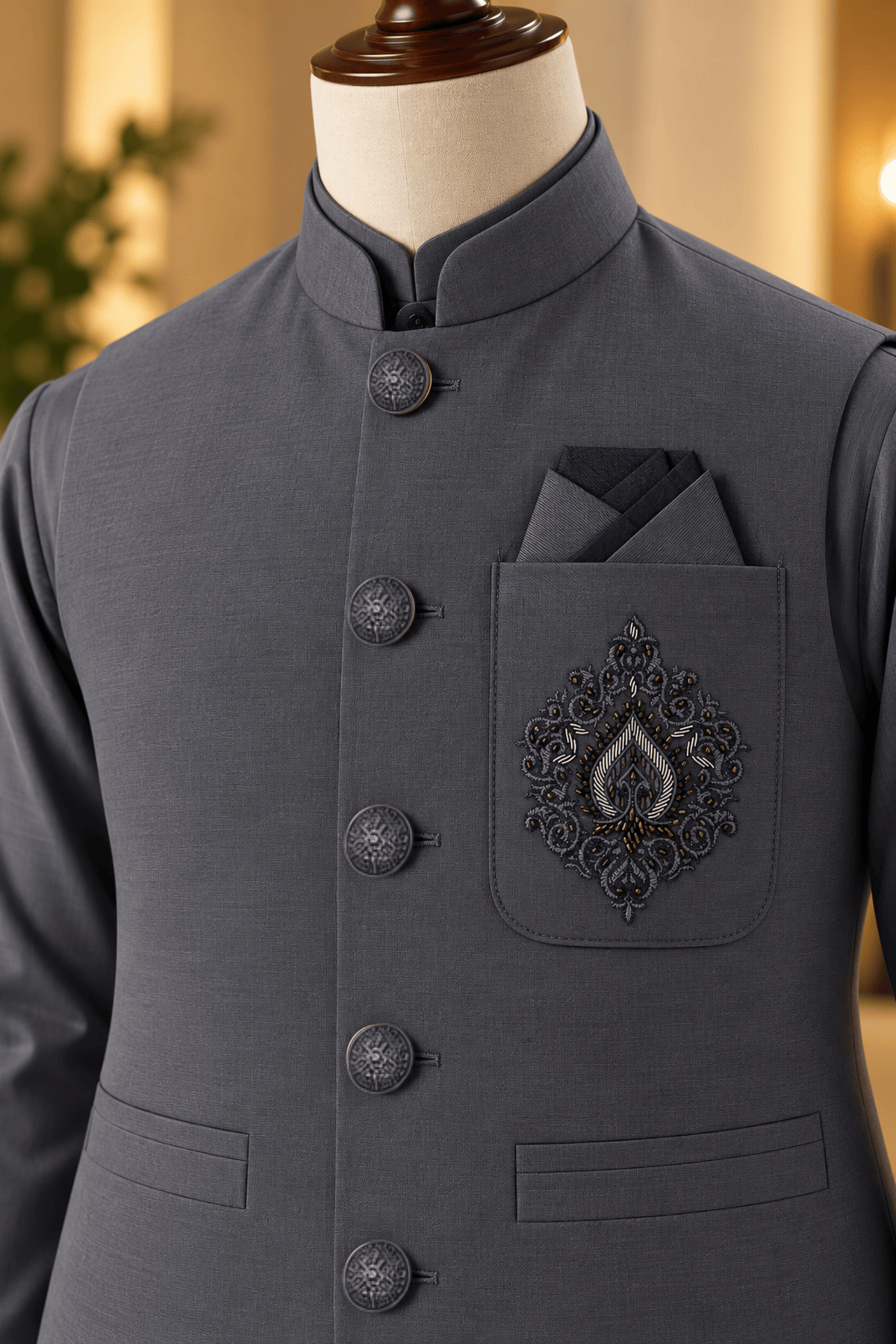 CM-1342  SUIT + WAISTCOAT