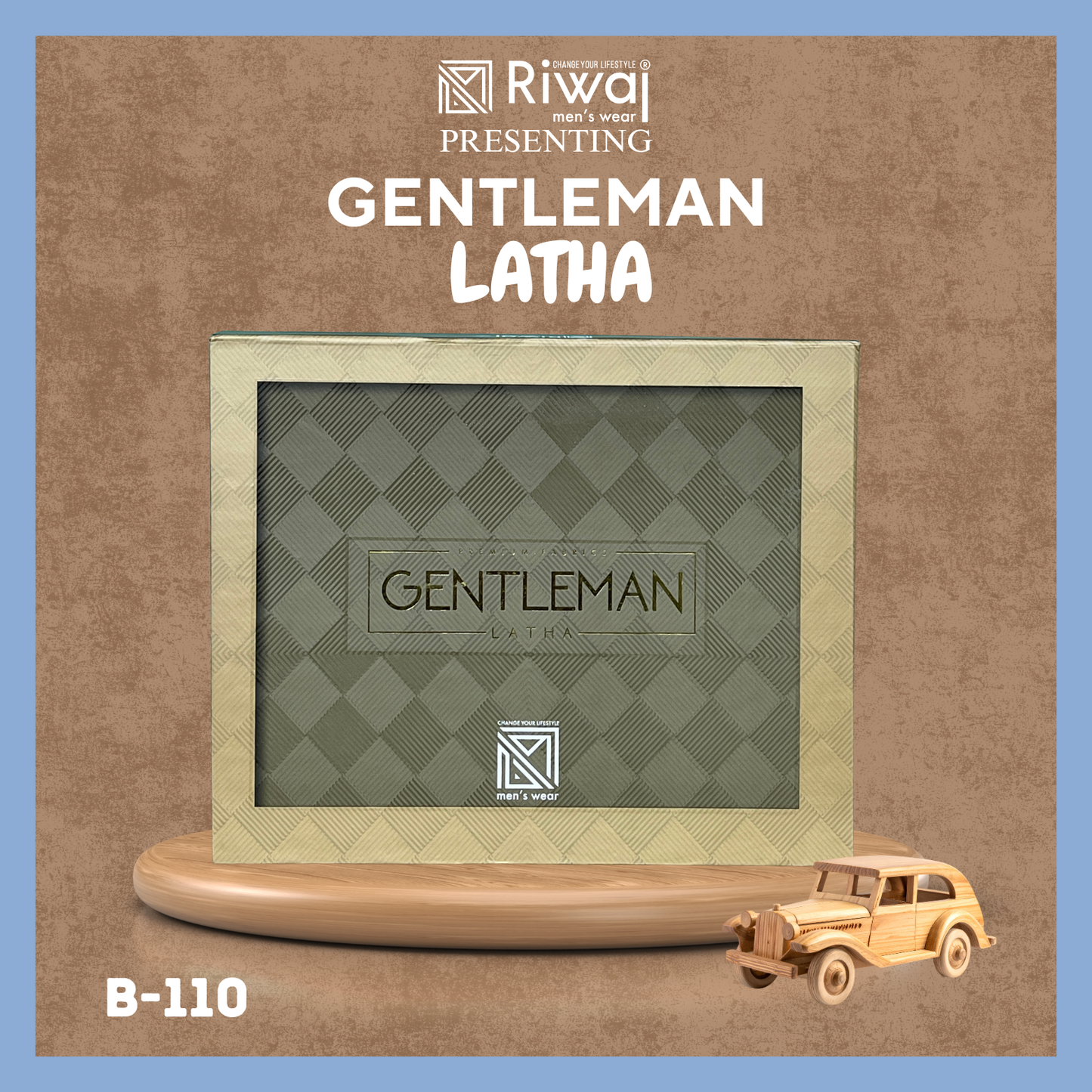 GENTELMAN LATHA| B-110 | UNSTITCH