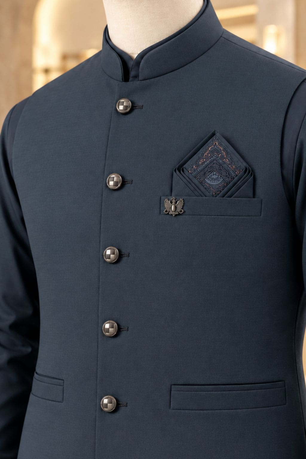 CM-1343  SUIT + WAISTCOAT