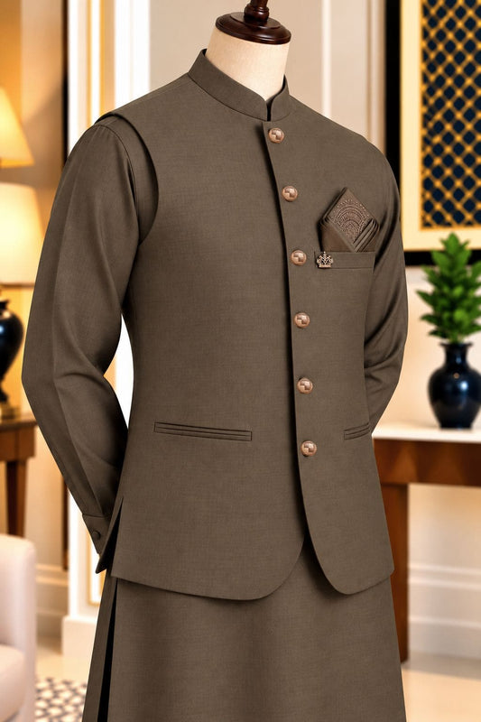 CM-1343  SUIT + WAISTCOAT
