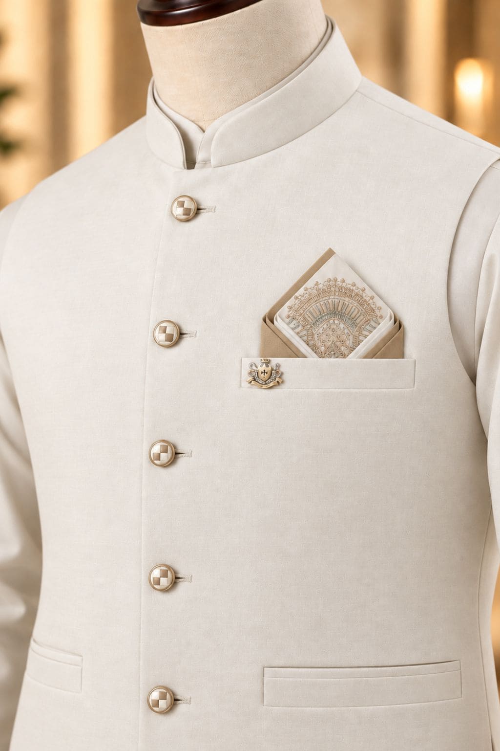 CM-1343  SUIT + WAISTCOAT