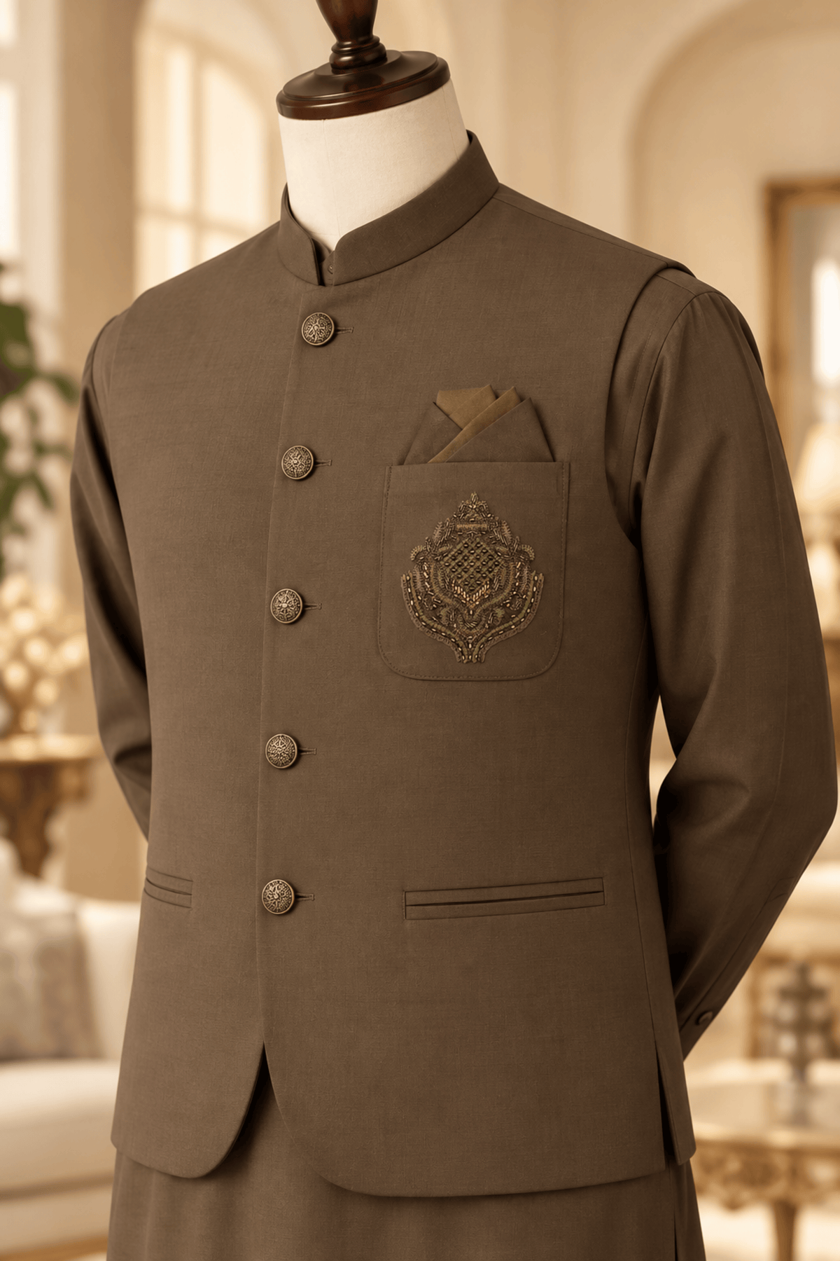 CM-1342  SUIT + WAISTCOAT
