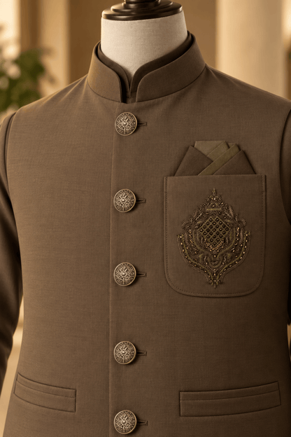CM-1342  SUIT + WAISTCOAT