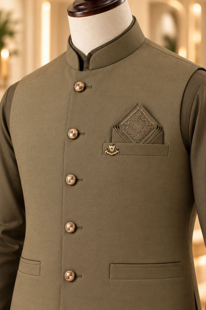CM-1343  SUIT + WAISTCOAT