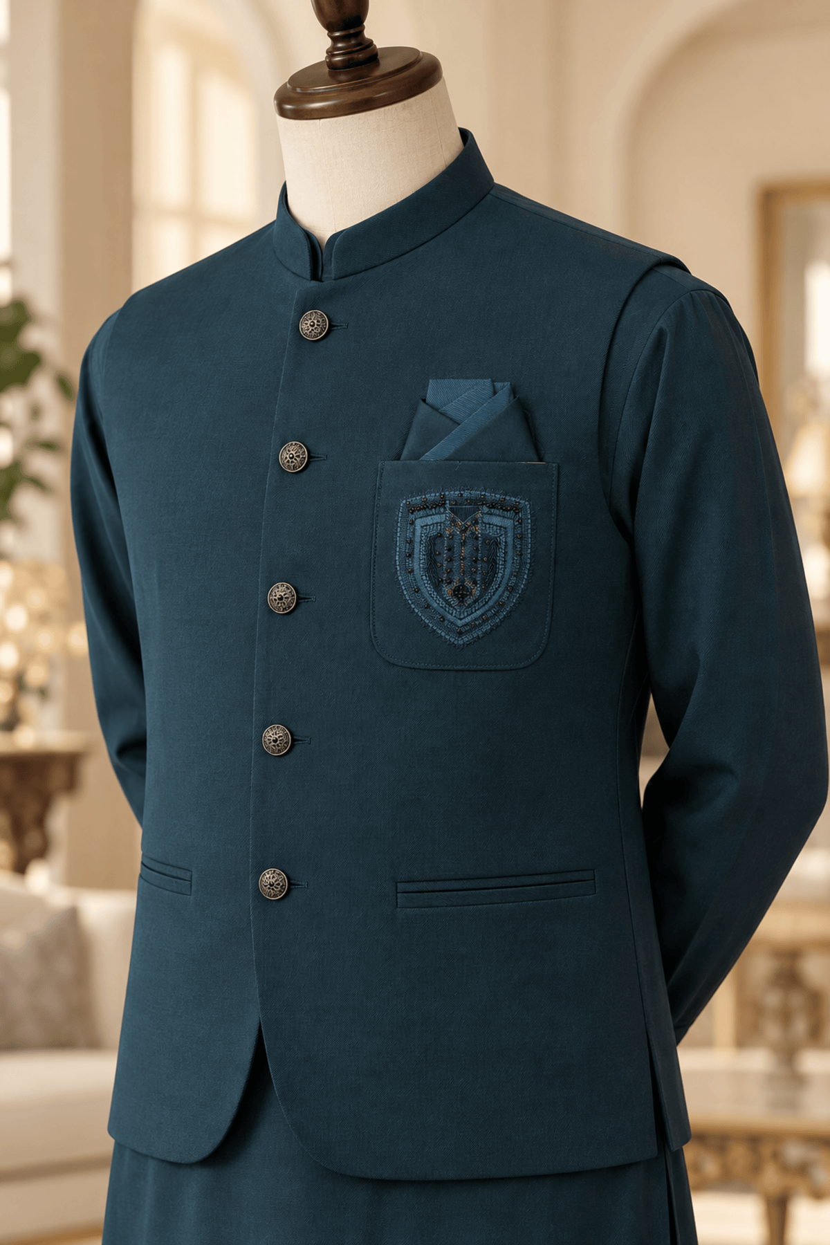 CM-1342  SUIT + WAISTCOAT