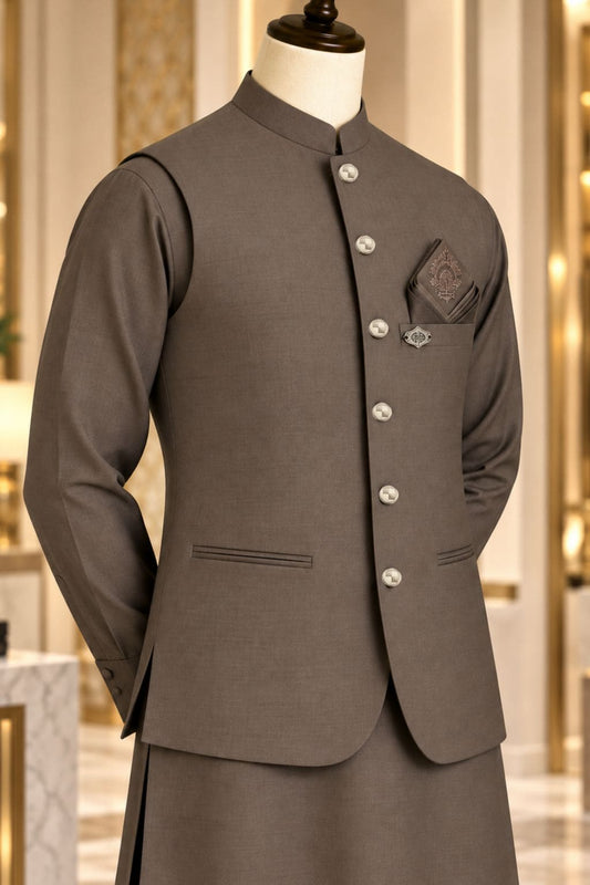 CM-1343  SUIT + WAISTCOAT