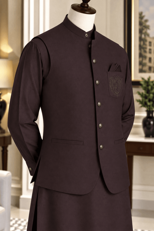 CM-1342  SUIT + WAISTCOAT