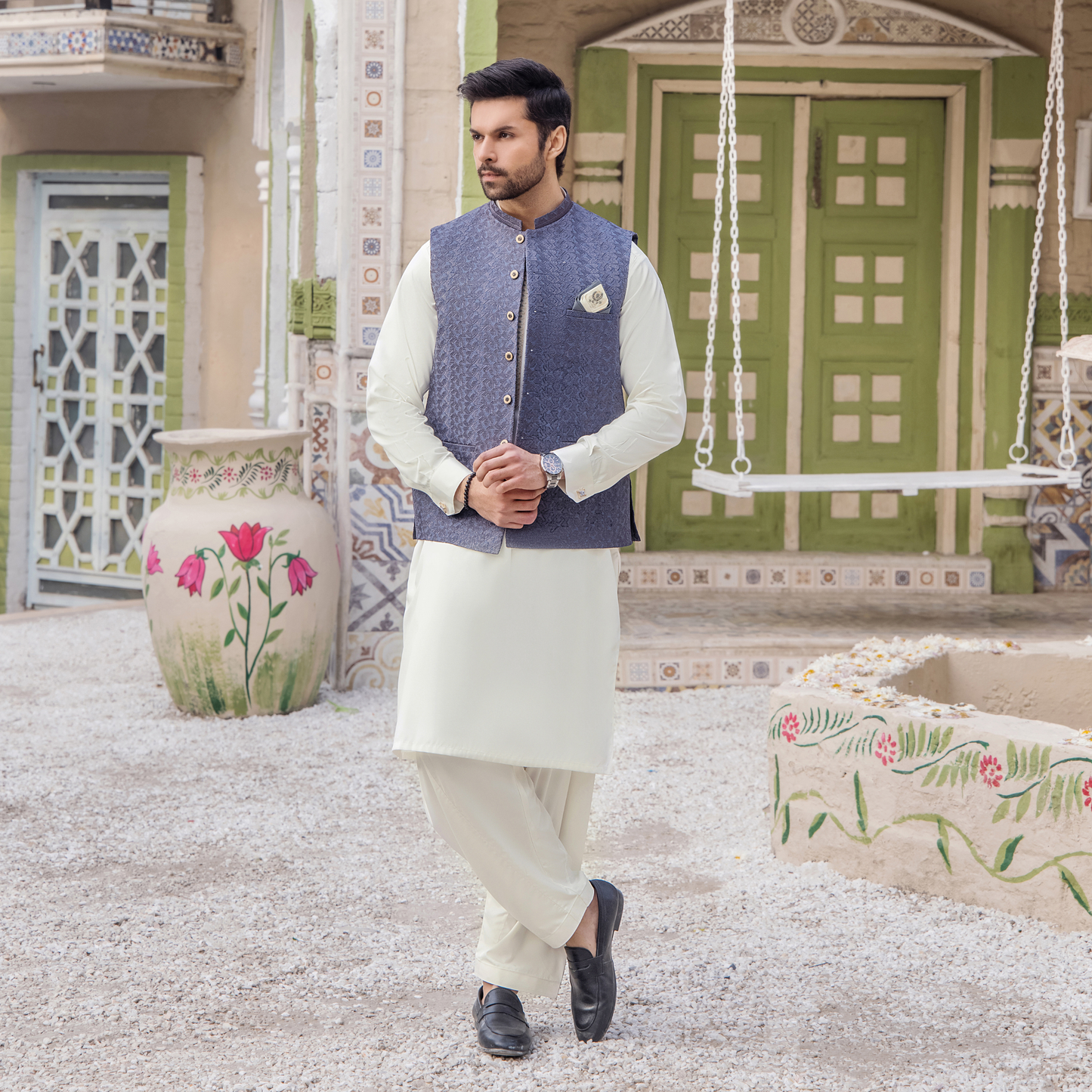 CM-1253  SUIT + WAISTCOAT