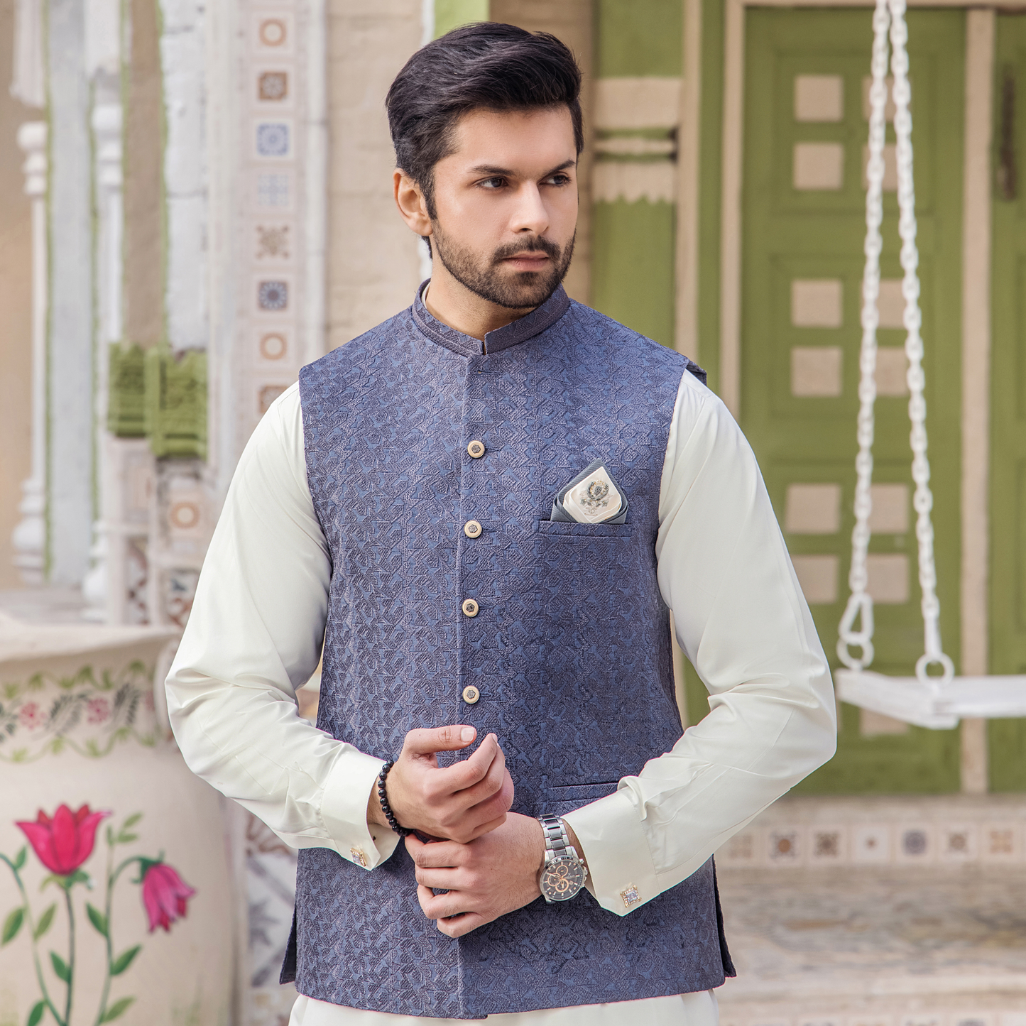 CM-1253  SUIT + WAISTCOAT