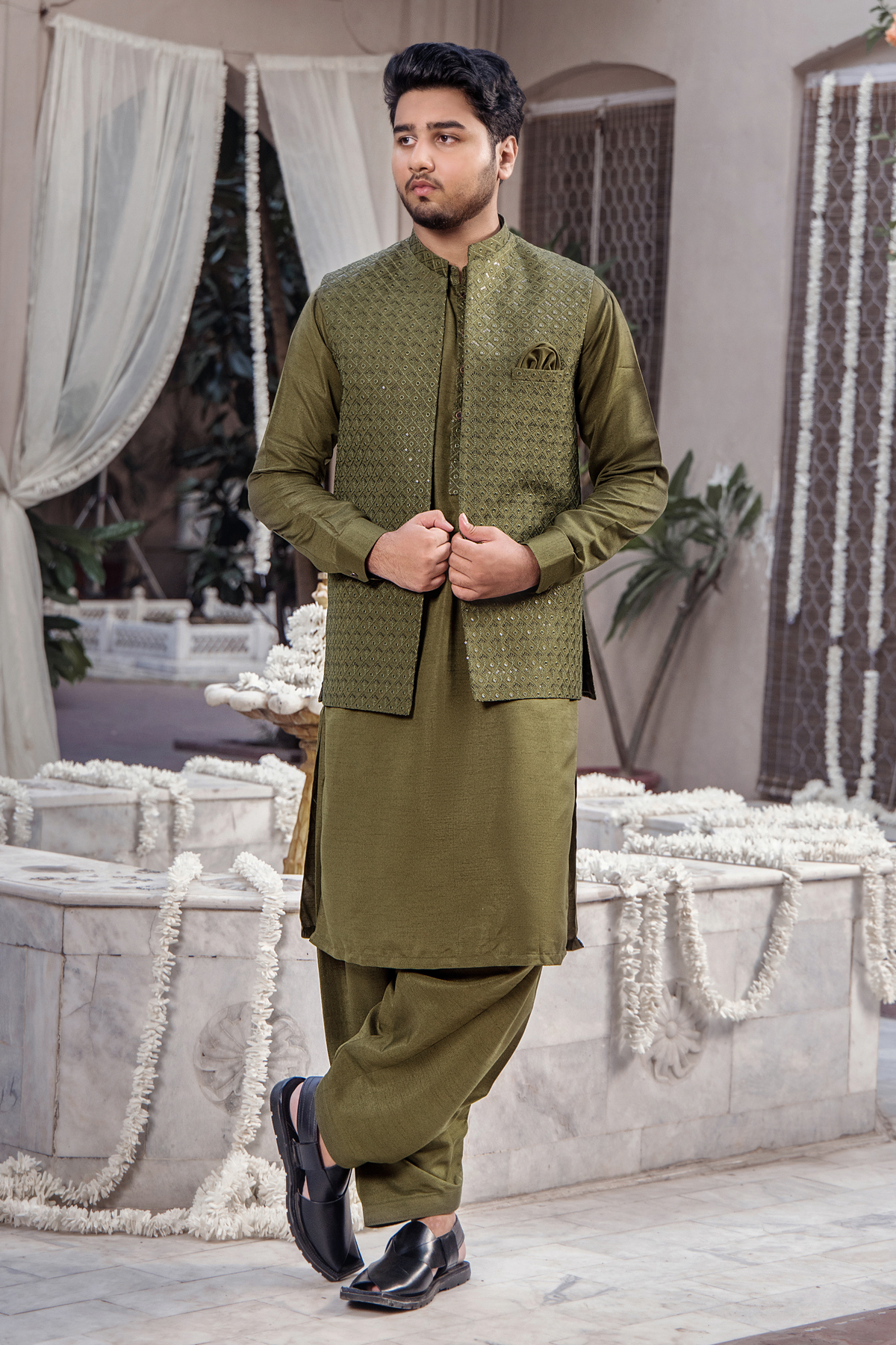 CM-1273 SUIT + WAISTCOAT