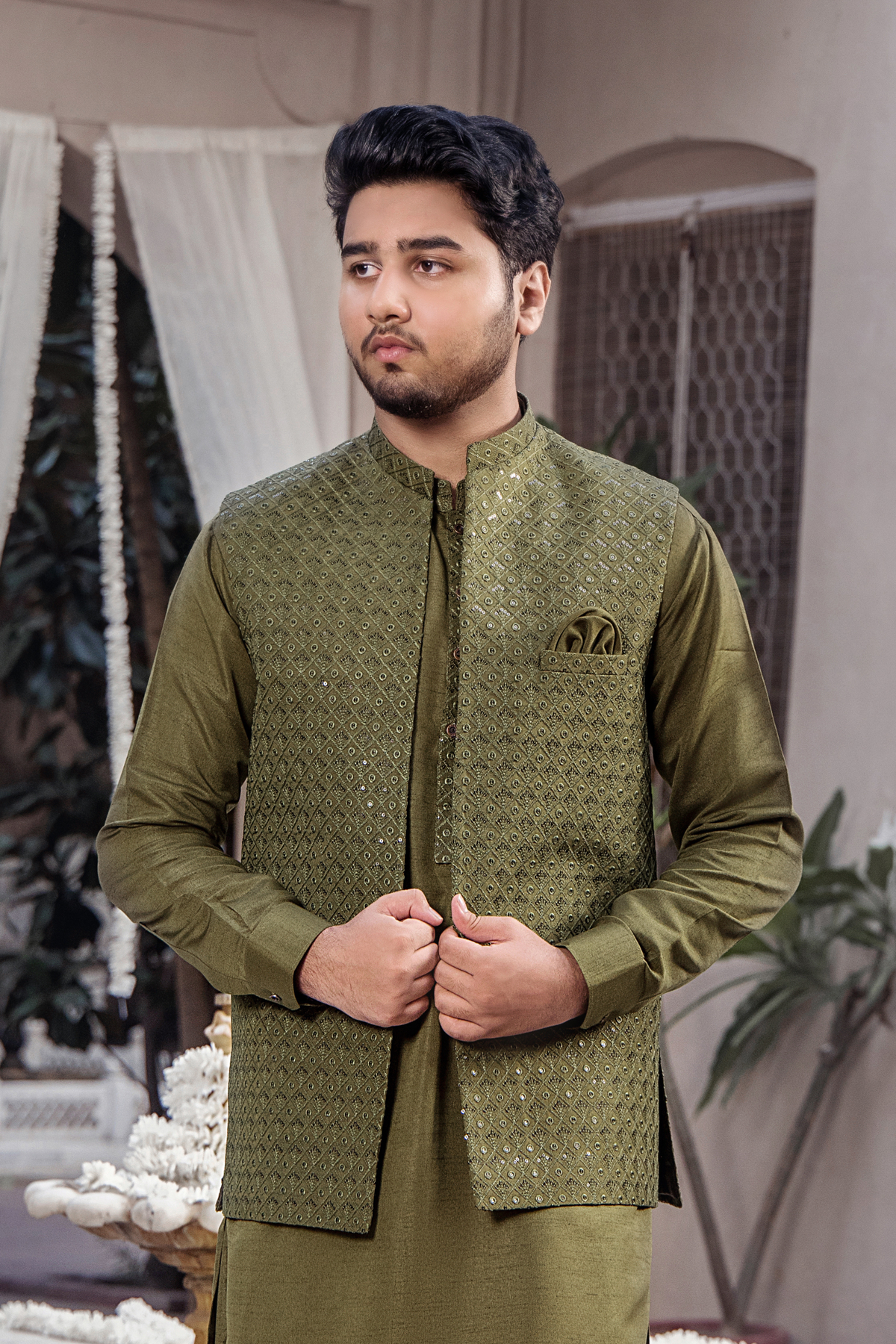 CM-1273 SUIT + WAISTCOAT