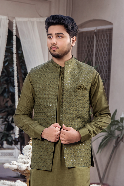 CM-1273 SUIT + WAISTCOAT