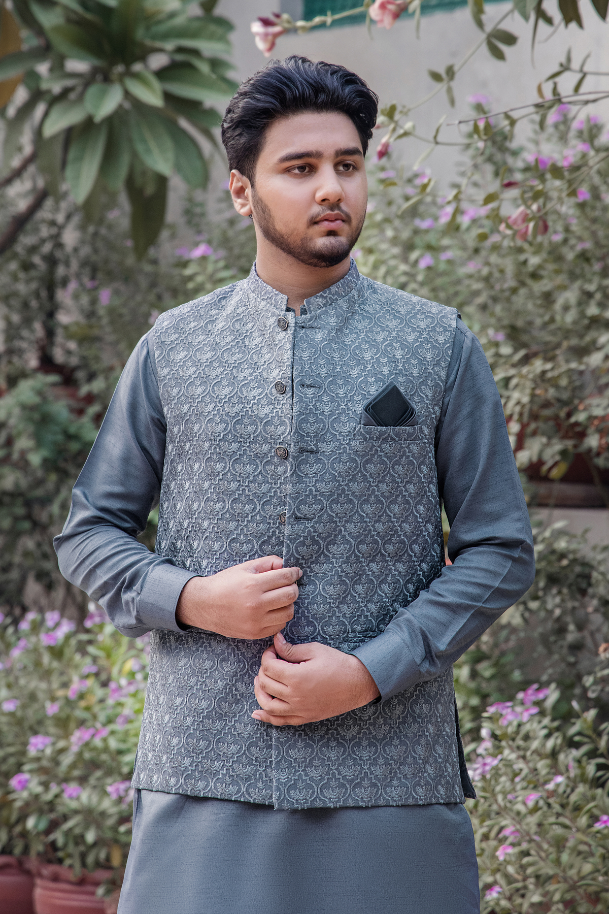 CM-1277 SUIT + WAISTCOAT