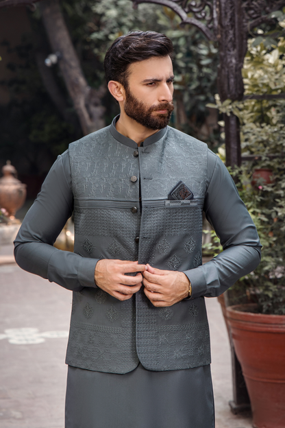 CM-1287 SUIT + WAISTCOAT
