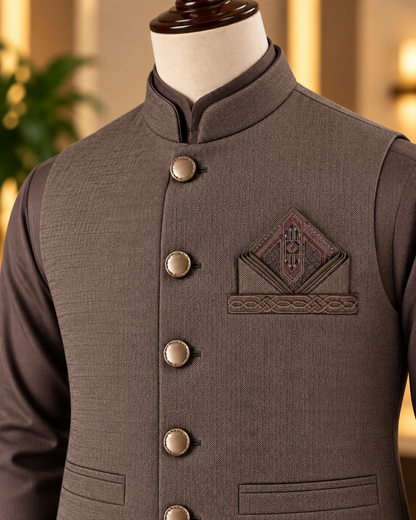DASTAAN CM-1341  SUIT + WAISTCOAT