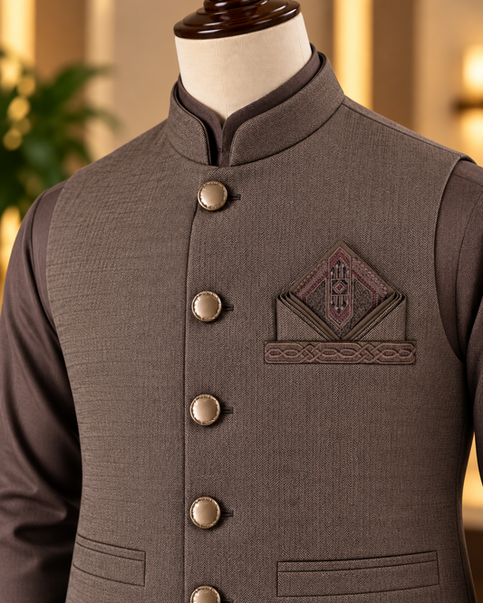 DASTAAN CM-1341  SUIT + WAISTCOAT