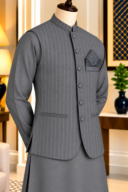 DASTAAN CM-1341  SUIT + WAISTCOAT