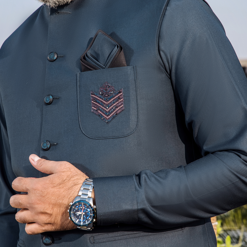 CM-1313  SUIT + WAISTCOAT