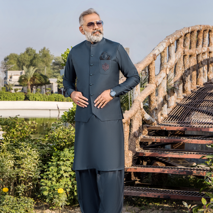 CM-1313  SUIT + WAISTCOAT