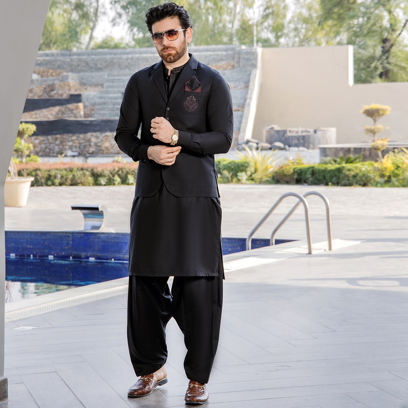 CM-1305  SUIT + WAISTCOAT